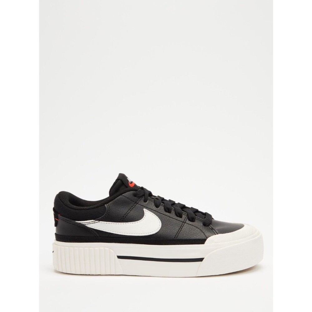 Nike Court Legacy Lift Platform Sneaker - Black / White | Size 6 Women's